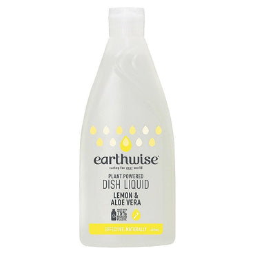 Earthwise  Dish Liquid Lemon and Aloe Vera 400ml